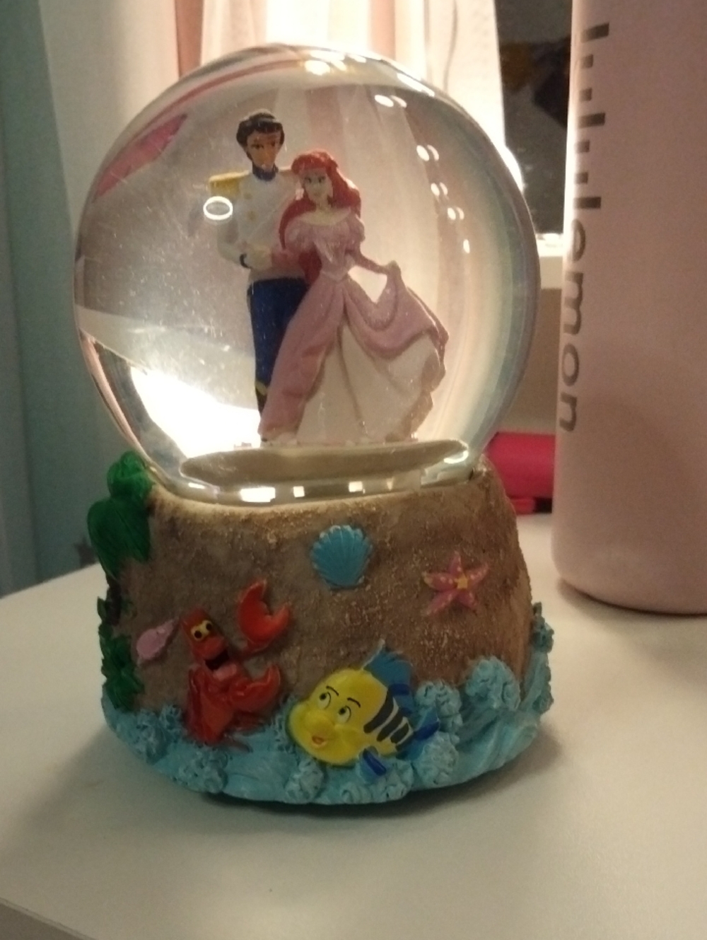 Little Mermaid Snow Globe Ariel And Eric Music And Very Detailed